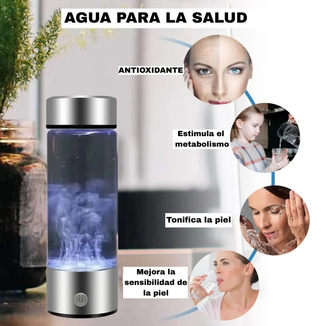 Botella de agua de hidrógeno portátil